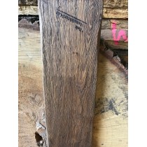 "Altholz"-Stil, Eichenbohle, Brett, Tischplatte, Struktur, gebürstet, BROWN geölt, 180x20x3,5cm